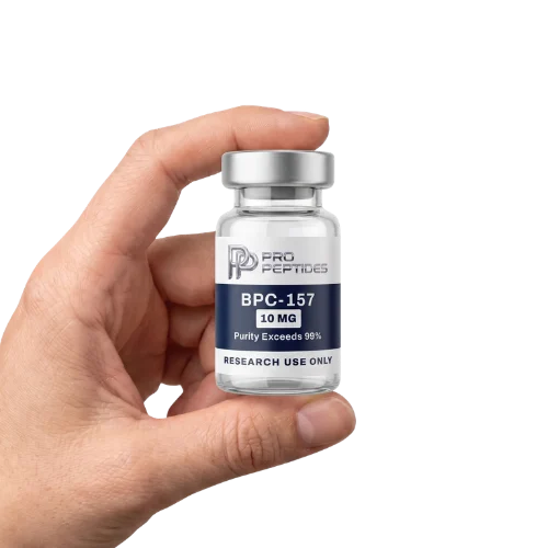BPC-157 held in hand - Pro Peptides